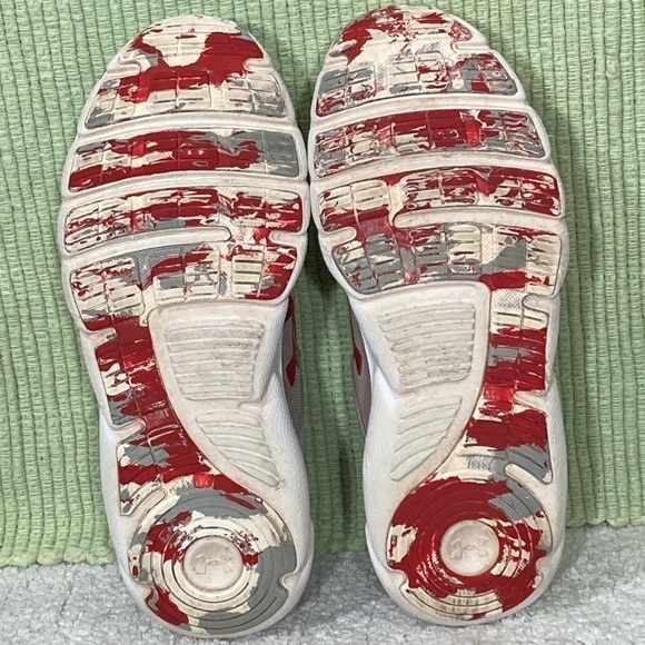 Under Armour Kids ASSERT 8 GS 3022100-108 Gray-Fire Athletic Running Shoes Sz 5Y - Picture 8 of 11